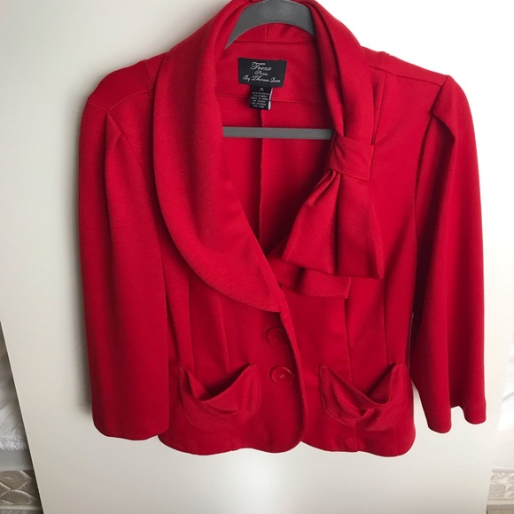 Trenz By Theresa Renz Red Blazer - Picture 1 of 5